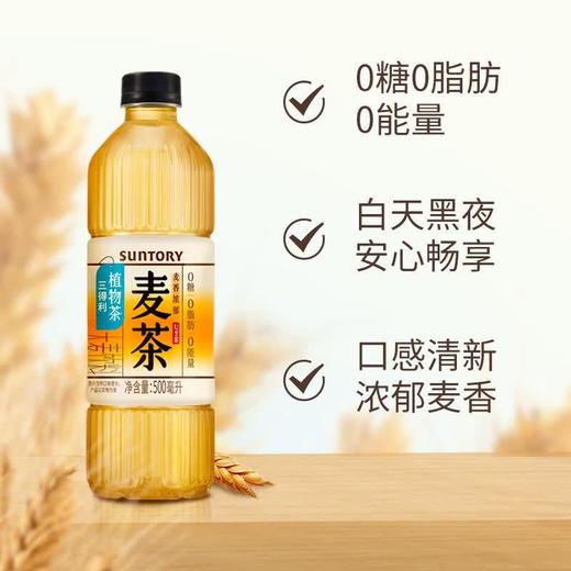 三得利无糖植物茶麦茶500ml 商品图1