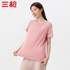 Threegun三枪 【凉感木代尔】隐条圆领女士短袖T恤-24066A011 商品缩略图7