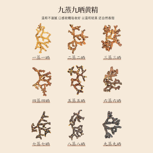 正安 九蒸九晒黄精抱枣 黑红双补面若桃花 润养精力气色佳 温和不上火 健康小零食下午茶点心 200g/盒 商品图6