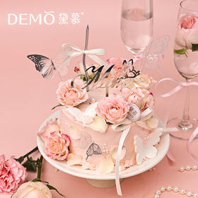 粉蝶花笺·芒果奶油蛋糕|Butterfly Note