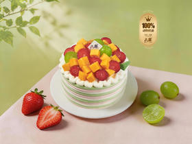 ※【春日调色盘】4英寸冰淇淋/水果生日蛋糕
