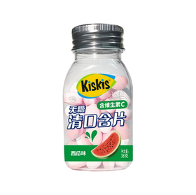 酷滋（Kiskis）无糖清口含片38G(西瓜味)（B7-04-05）