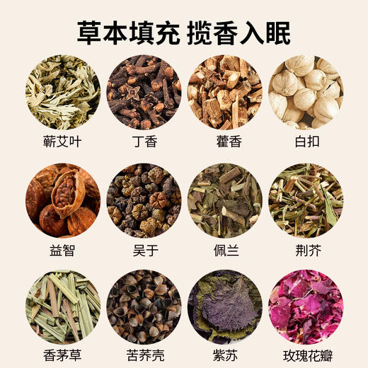 艾虎护头枕 虎镇五毒花纹吉祥  品质原料可见淡雅草本香 蕲艾枕贴合颈椎脖子可拆洗头部肩部防护枕头 商品图2