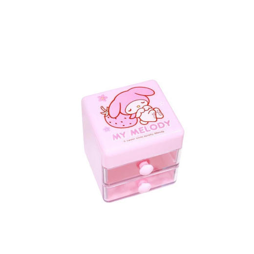 美国 Hello Kitty 迷你抽屉式收纳柜 小物件储物 双层首饰整理盒 商品图5