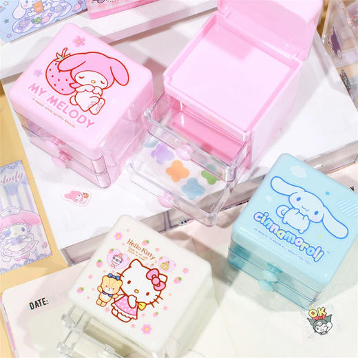 美国 Hello Kitty 迷你抽屉式收纳柜 小物件储物 双层首饰整理盒 商品图2