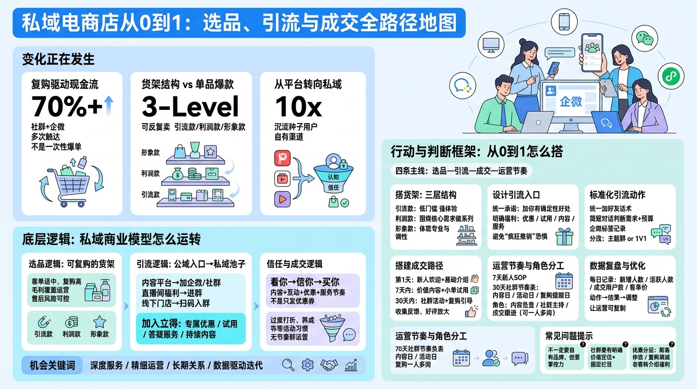 私域电商选品，怎么从零搭好盘子？