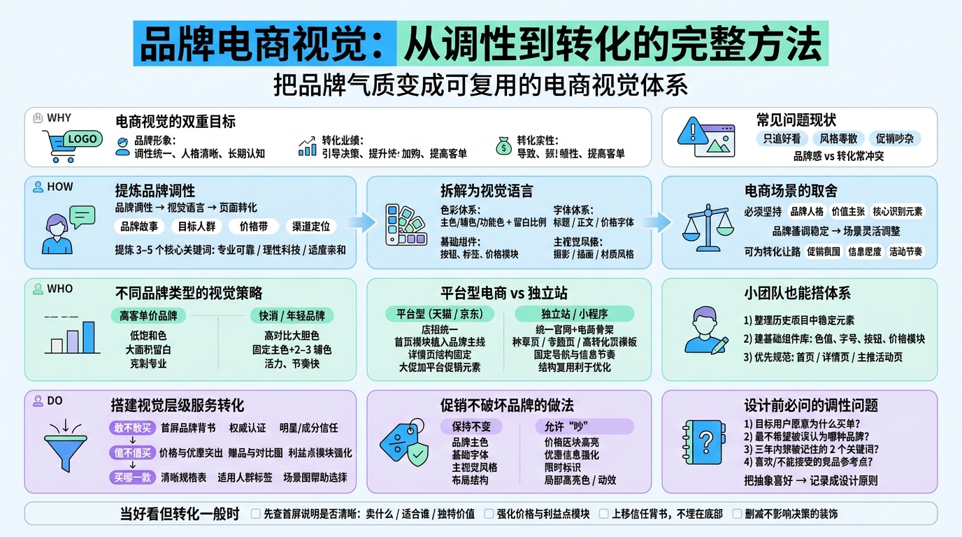 一、如何从品牌调性切入电商设计？