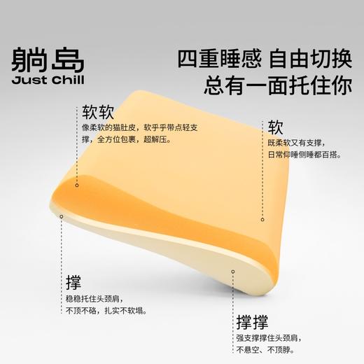 【清凉一夏】躺岛猫肚皮自由翻滚枕记忆棉护颈枕 1只装（10cm） 商品图5
