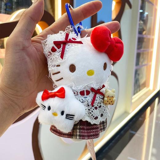 Hello kitty 凯蒂猫 时尚潮流系列 毛绒挂件 商品图0