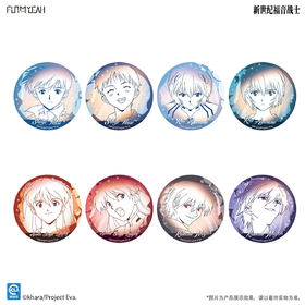 新世纪福音战士 EVA 往日流光系列 马口铁徽章 吧唧 8包/盒 国谷