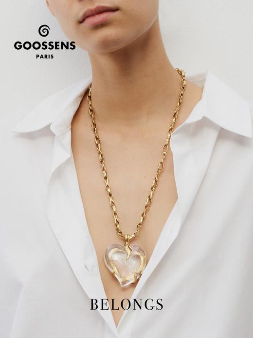 北京仓｜Goossens Paris-COEUR PRECIEUX-爱心 大号 项链［法国设计师］ 商品图0