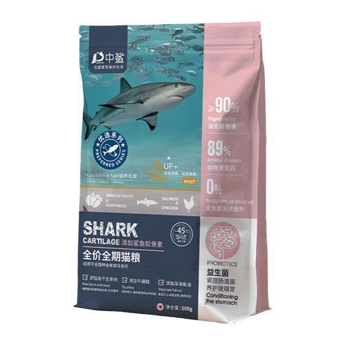 中鲨 优选系列全价全期猫粮500g 商品图0