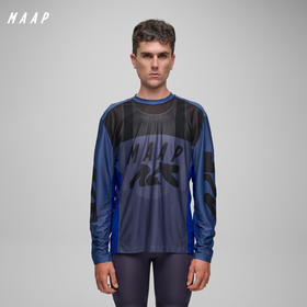 MAAP 男女同款 ALT_ROAD系列 Air Mesh LS Tee 长袖网眼T恤 灰蓝色