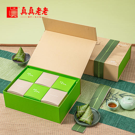 真真老老 轻膳有机粽子礼盒（特价款）1680克【金榜高粽】 商品图1