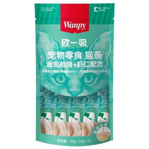 顽皮 欧一吸猫条含金枪鱼+虾仁配方14g*5 商品图0