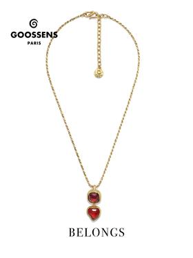 北京仓｜Goossens Paris-RENAISSANCE-勃垦第红 爱心 吊坠 项链［法国设计师］