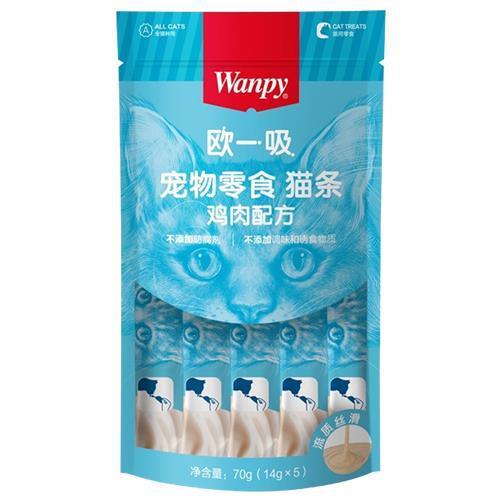 顽皮 欧一吸猫条鸡肉配方14g*5 商品图0