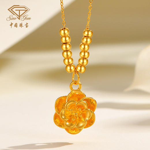 严选 | 中国珠宝足金转运珠 四种不同款式可选 赠：镀金链+定制大红礼盒+手提袋+国检证书 商品图4