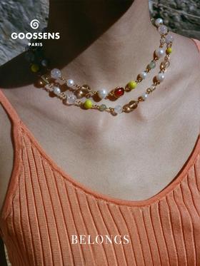 北京仓｜Goossens Paris-Lagune-双层 岩石水晶 珍珠 项链（M）［法国设计师］