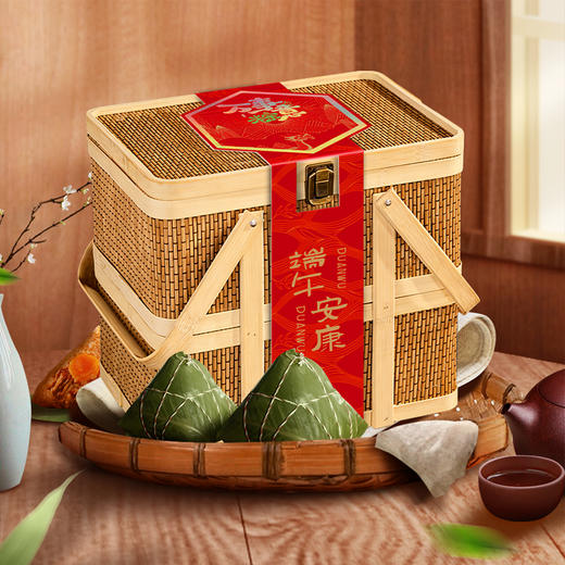 五芳斋万事粽意双层竹篮礼盒2540g【金榜高粽】 商品图1