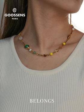 北京仓｜Goossens Paris-Lagune-多宝 岩石水晶 珍珠 项链［法国设计师］