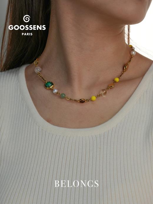北京仓｜Goossens Paris-Lagune-多宝 岩石水晶 珍珠 项链［法国设计师］ 商品图0