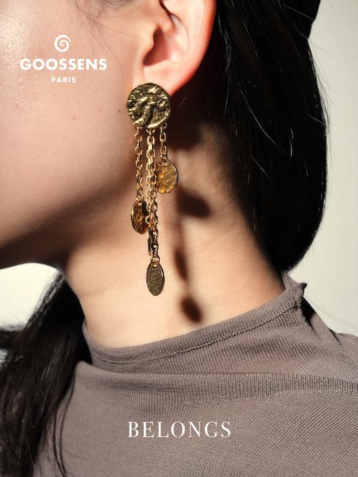 北京仓｜Goossens Paris-CELESTE-星盘徽印 金色 吊坠 耳环［法国设计师］ 商品图0