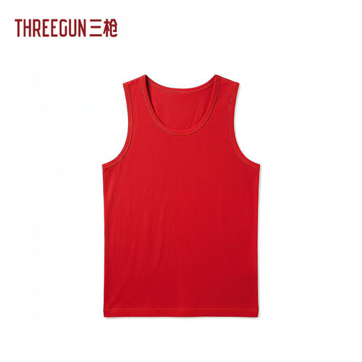 Threegun三枪 高支弹力棉圆领男背心-T30007A01 商品图2