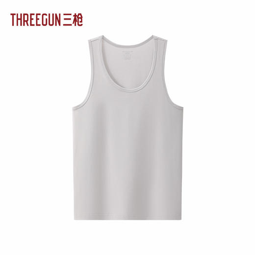 Threegun三枪 冰泉沁爽棉圆领男背心-T30069A01 商品图2