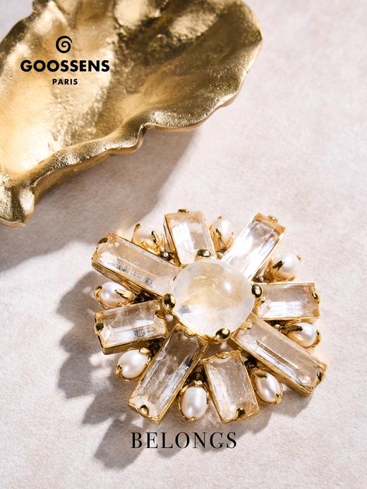 北京仓｜Goossens Paris-Baguette-天然水晶 巴洛克珍珠 胸针 吊坠（两种戴法）［法国设计师］ 商品图1