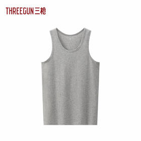 Threegun三枪 高支弹力棉圆领男背心-T30007A01