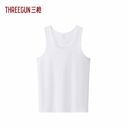 Threegun三枪 高支弹力棉圆领男背心-T30007A01 商品图1