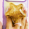 【捏捏闪亮流沙】瀑布星星·亮片黄 POPGRIP泡泡骚手机粘贴式气囊支架 Tidepool流沙系列 黄色 异形 商品缩略图4
