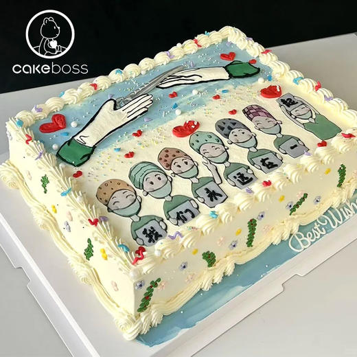 【私人订制】最美医生护士水果奶油生日蛋糕 商品图2