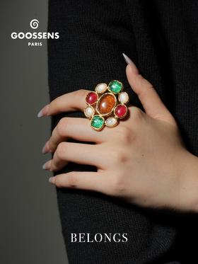 北京仓｜Goossens Paris-Lagune-多宝 岩石水晶 戒指［法国设计师］