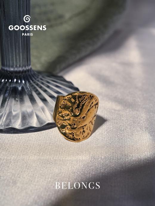 北京仓｜Goossens Paris-CELESTE-苍穹徽章 金色 纹理 戒指［法国设计师］ 商品图2