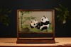 苏绣胡桃木双面绣摆件（横版） 商品缩略图1