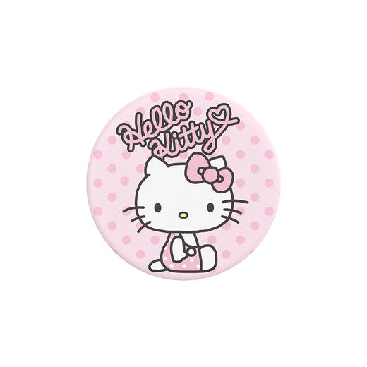 【爱美大明星】粉点啾啾 泡泡骚 x Hello Kitty合作系列 POPGRIP泡泡骚手机粘贴式气囊支架 Graphic平面系列 粉色 波点 商品图2