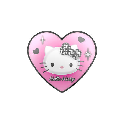 【爱美大明星】爱心闪现 泡泡骚 x Hello Kitty合作系列 POPGRIP泡泡骚手机粘贴式气囊支架 Popout异形系列 粉黑 商品图2