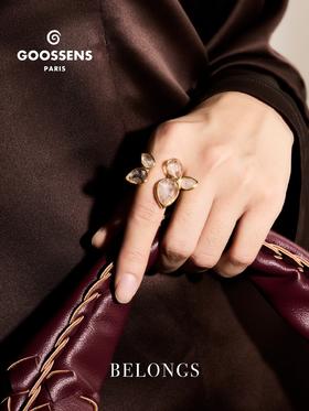 北京仓｜Goossens Paris-Cachemire-5颗水晶 戒指［法国设计师］