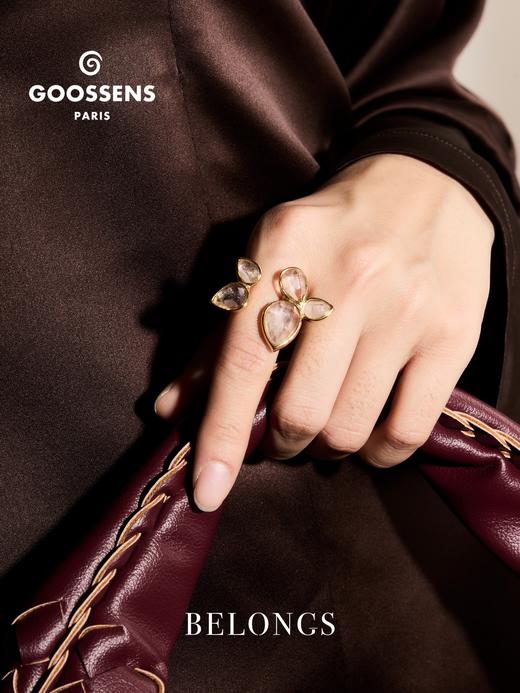 北京仓｜Goossens Paris-Cachemire-5颗水晶 戒指［法国设计师］ 商品图0