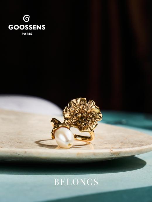北京仓｜Goossens Paris-Fleur de Pavot-虞美人 金色 戒指［法国设计师］ 商品图1
