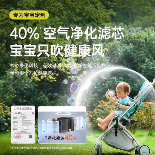 【全网好评10W+】中国智造 几素（JISULIFE）婴儿级健康 可摇头八爪鱼便携风扇  带空气过滤 商品图4