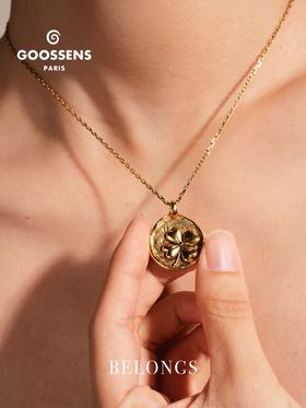 北京仓｜Goossens Paris-Talisman-四叶草金币 护身符 项链［法国设计师］