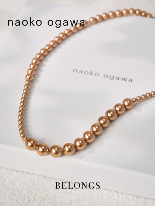 北京仓｜Naoko Ogawa-Imperfect-独家款 不间断 珍珠 项链（亮金色）［日本设计师］ 商品图1