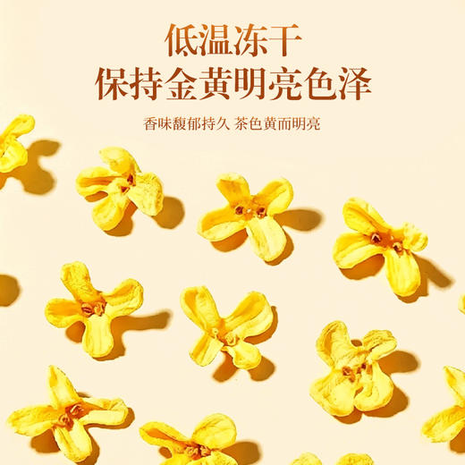 冻干桂花 手工采摘优选原材 低温制作桂花 30g/瓶 商品图3