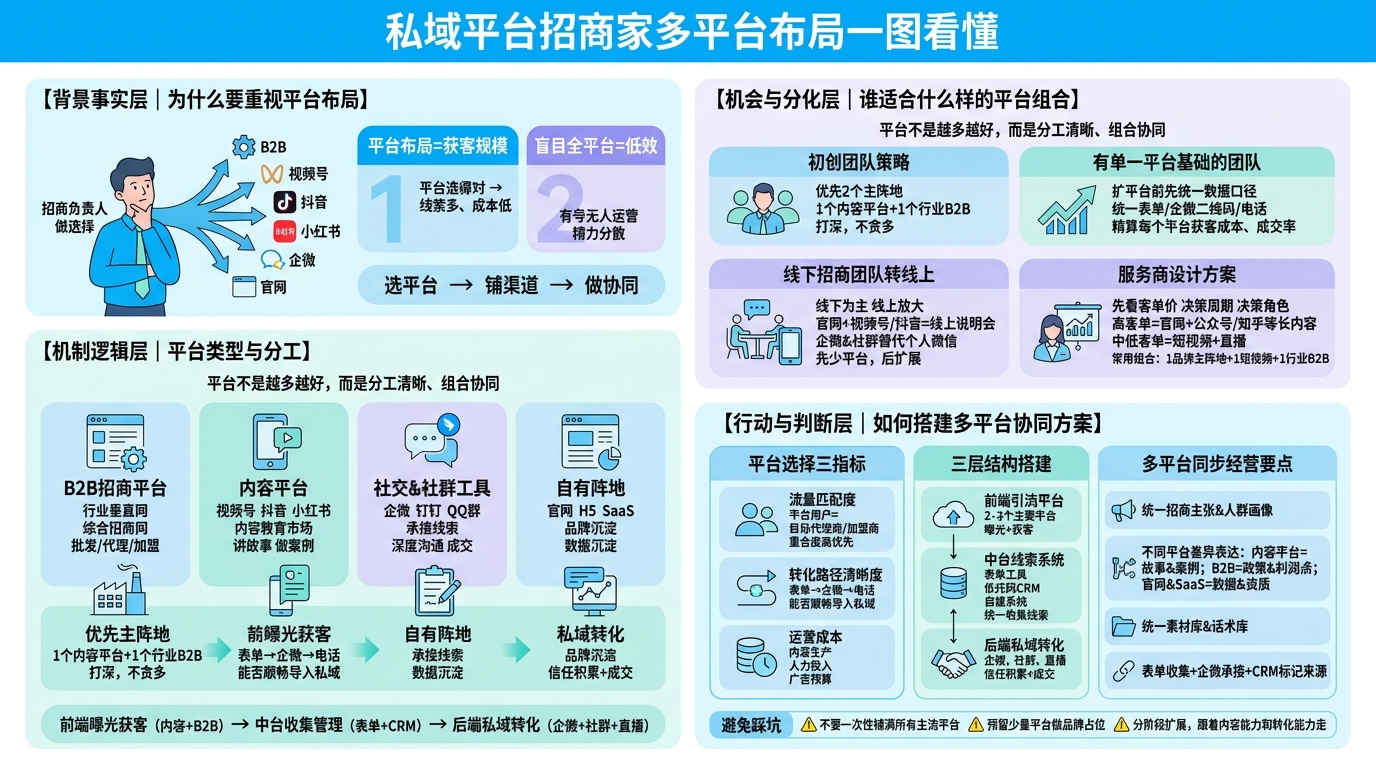 私域平台招商都有哪些平台类型？