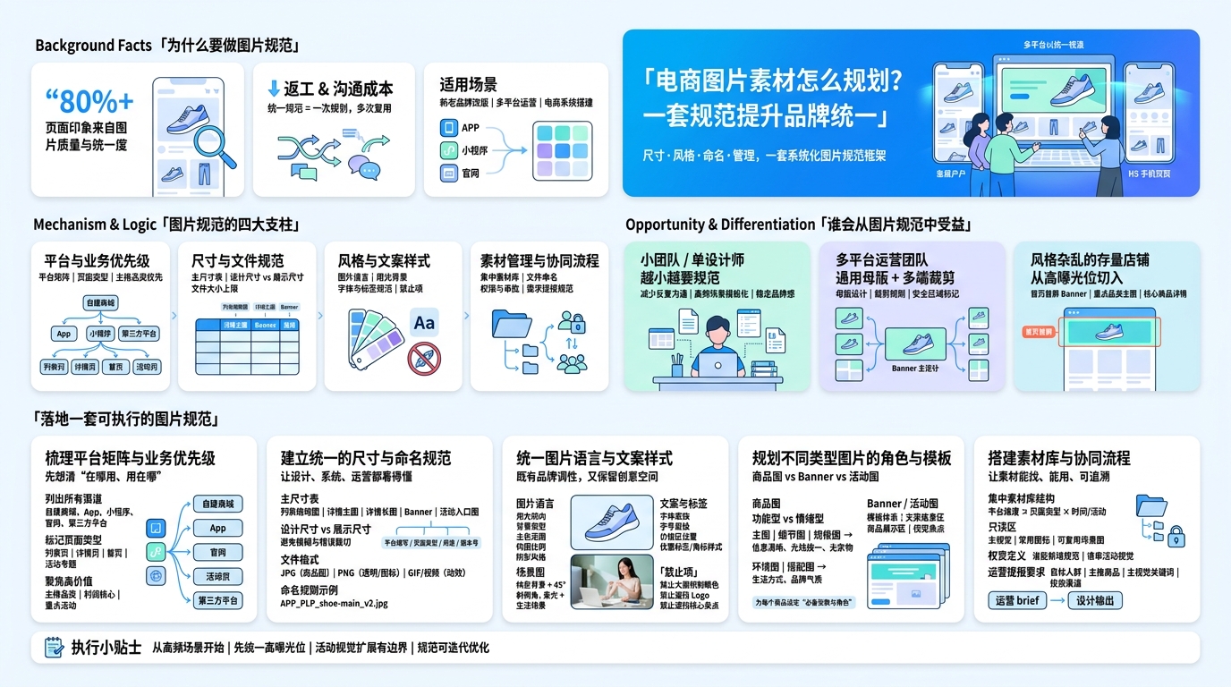 电商图片素材规划前要先想清什么？