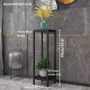 双层北欧风花架 金属植物放置架置物架 高95cm 商品缩略图4