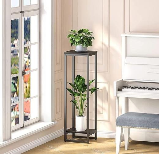 双层北欧风花架 金属植物放置架置物架 高95cm 商品图3